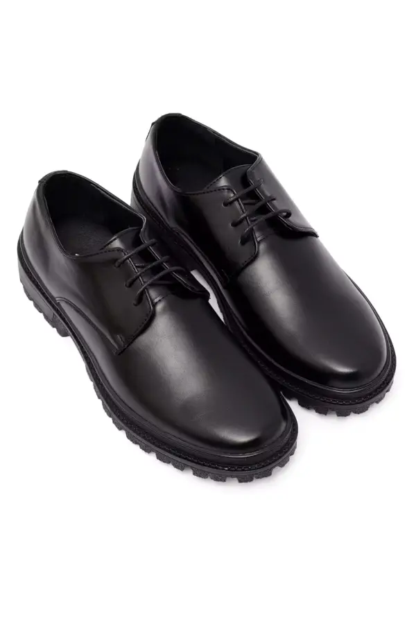 Leather Formal Boots - Black