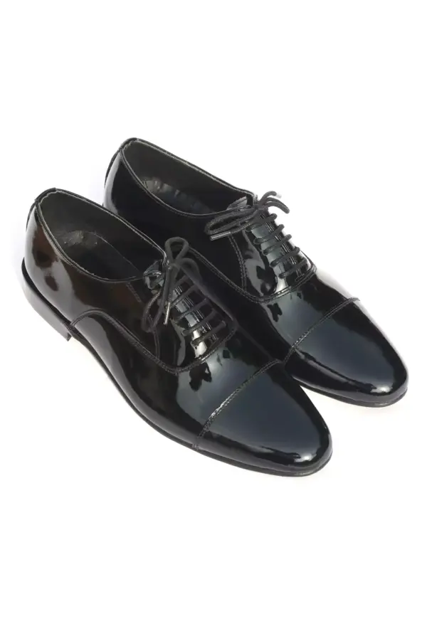 Black Leather Oxfords