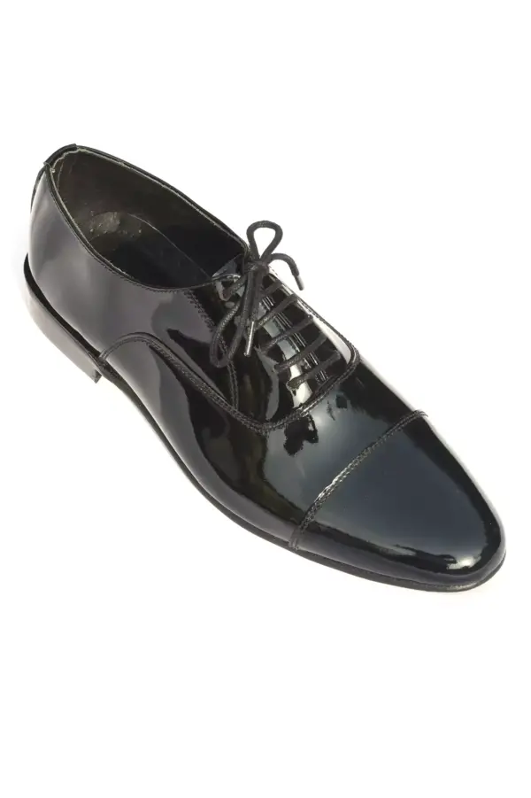 Black Leather Oxfords