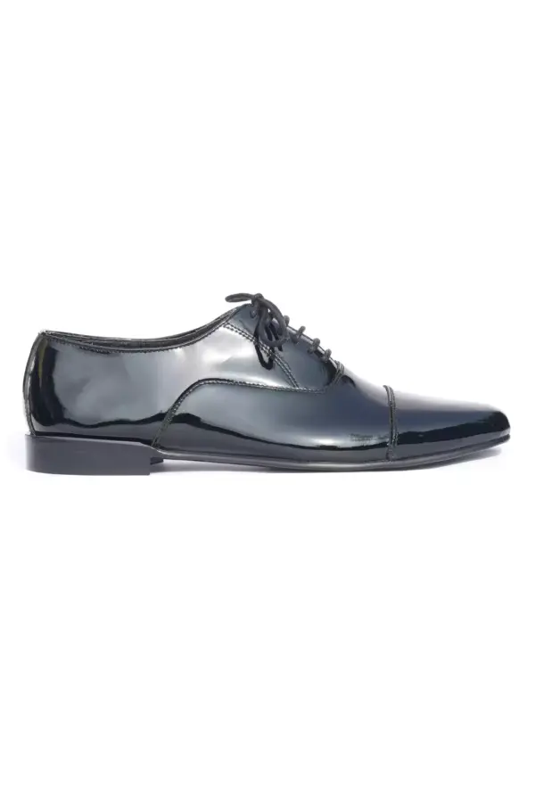 Black Leather Oxfords