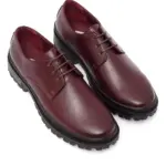 Leather Formal Boots - Burgundy