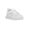 White Casual Sneaker - Cross View