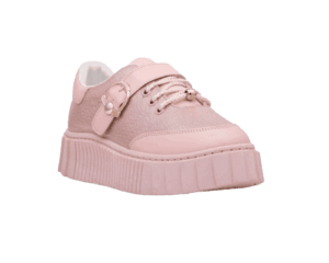 Pink Girls Sneaker - cross view