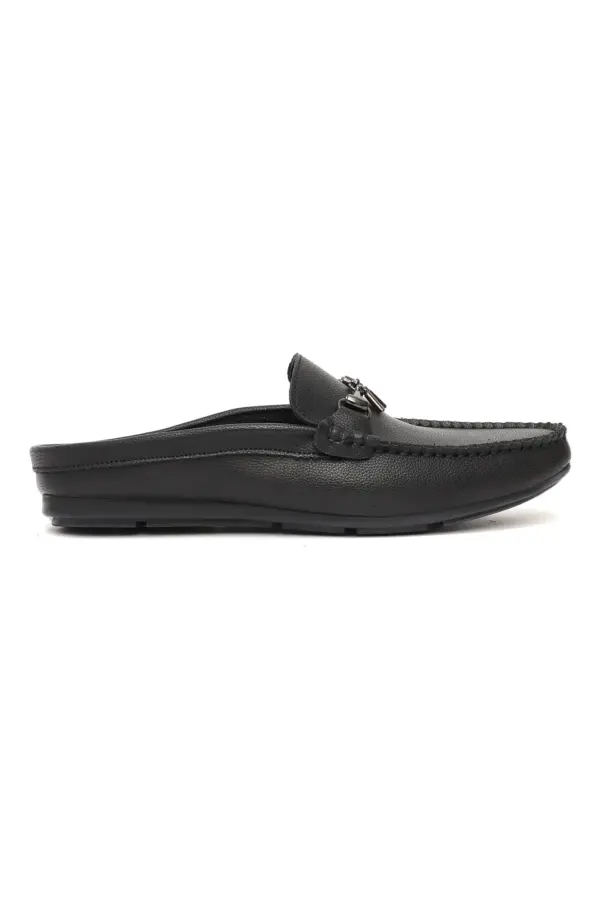 Classic Tassel Formal Loafers - Black - right view