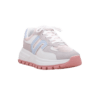 Gray & Blush Blossom Girls' Everyday Sneakers - cross view
