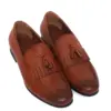 Tassel Formal Loafers - Chocolate Brown - Front View