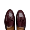 Burgundy Tassel Loafers - Front View