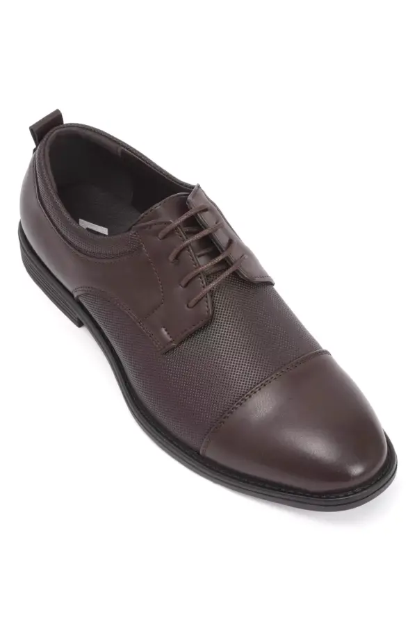 Classic Lace-up Oxfords - Chocolate Brown