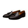 Tassel Loafers - chocolate brown - Corss Left sided front view
