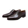 Formal Oxford Shoes - Dark Brown - Left sided front view